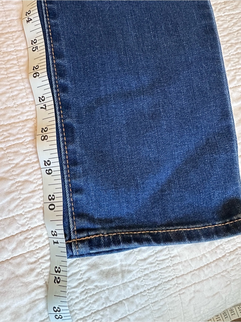 NWT Old Navy Women's Distressed Dark Blue Skinny Jeans 12 Long - Picture 7 of 7